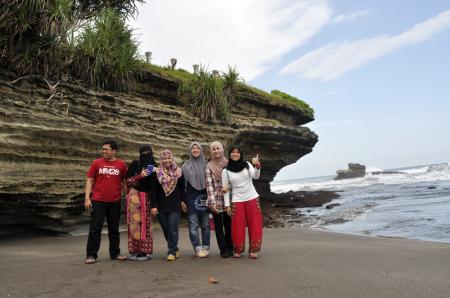 Mrs. Syahirani and Friends at Batu Hiu Hills